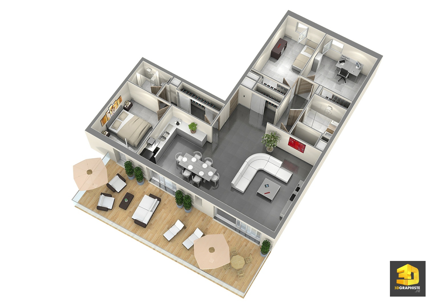plan appartement t4 3d