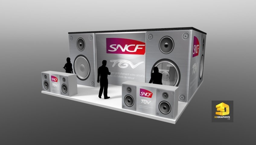 Stand SNCF - Eurockeennes - Designer de stand