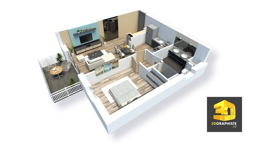 plan appartement meuble