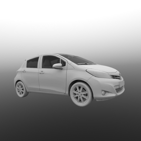 modelisation 3d voiture automobiles Toyota Yaris