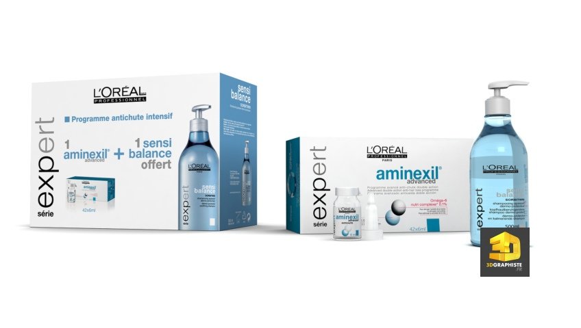 Packshot 3D L'Oréal