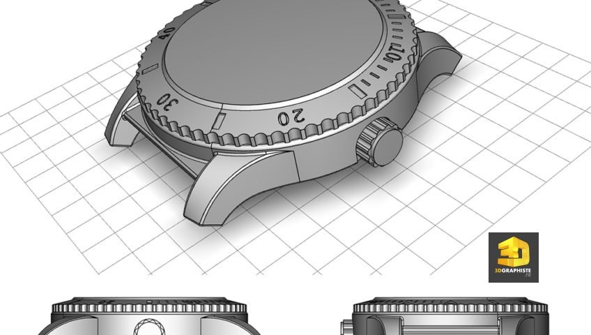 cao freelance impression 3d montre