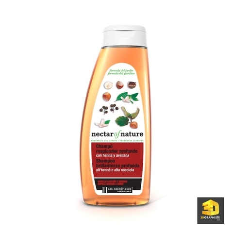 Infographiste 3d packshot shampoing
