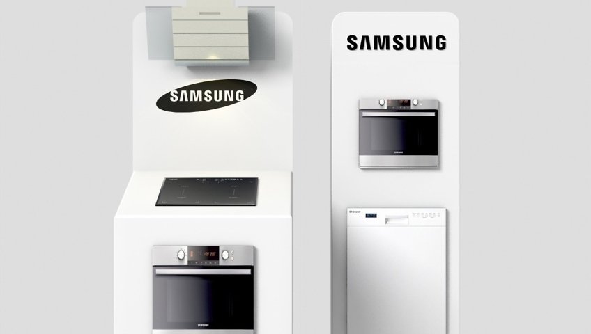 Meubles presentoirs samsung cuisine