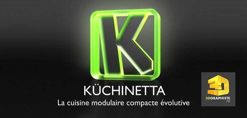 Logo 3d - logo en animation 3d - kuchinetta