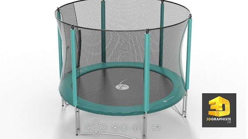 Modelisation 3D Trampoline - Objet 360 - VR Object