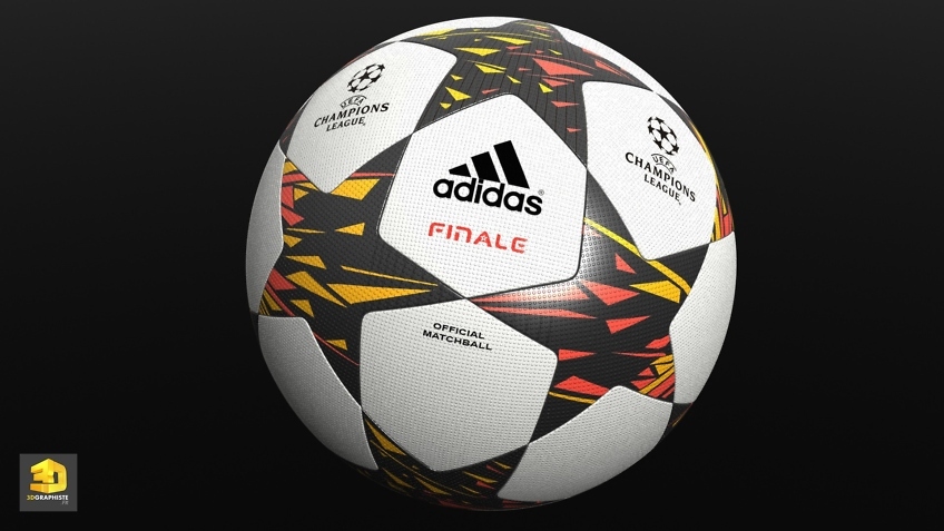 Modèle 3D ballon de football UEFA