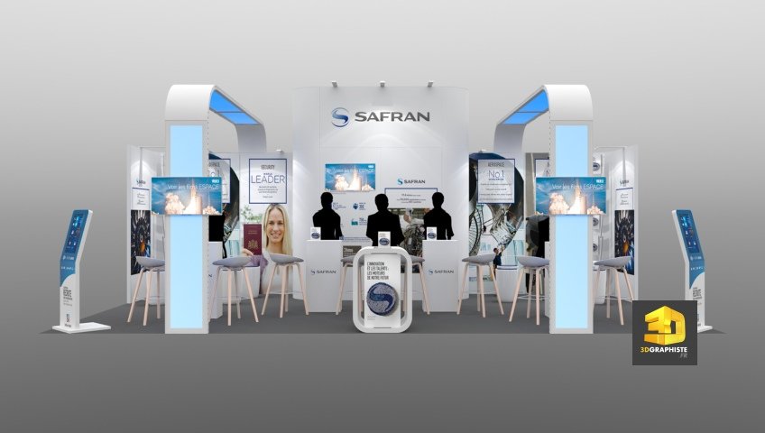 stand modulaire Safran pour salons étudiants