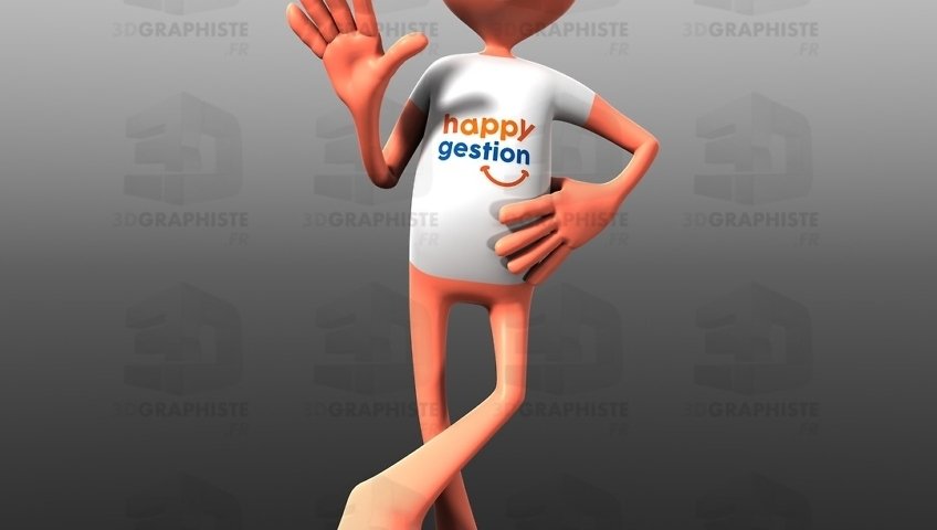 modélisation d'un bonhomme 3d